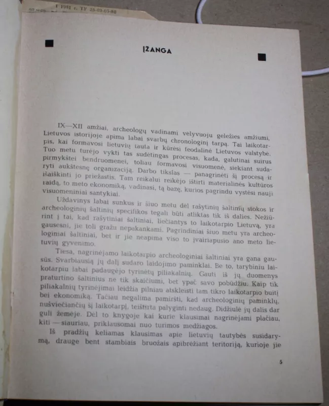 Lietuviai IX-XII amžiais - R. Volkaitė-Kulikauskienė, knyga 6