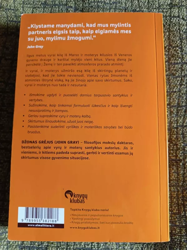 Vyrai kilę iš Marso, moterys - iš Veneros - John Gray, knyga 3