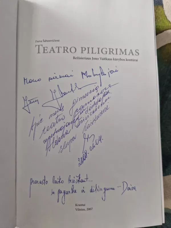 Teatro piligrimas - Daiva Šabasevičienė, knyga 3