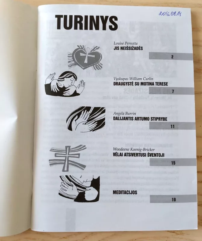 ŽODIS tarp mūsų 2016 m. rugsėjo - spalio kasdienės meditacijos - Autorių Kolektyvas, knyga 3