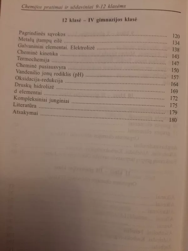 Chemijos pratimai ir uždaviniai 9-12 klasėms - Irena Krapaitienė, knyga 5