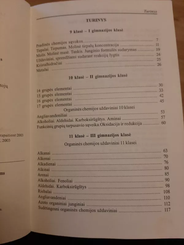 Chemijos pratimai ir uždaviniai 9-12 klasėms - Irena Krapaitienė, knyga 4
