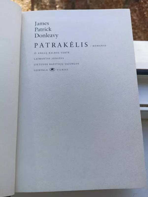 Patrakėlis: romanas - James Patrick Donleavy, knyga 5