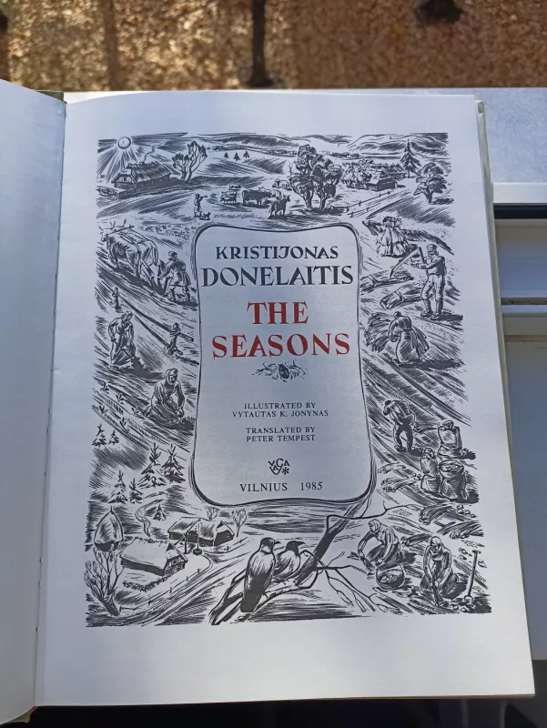 The seasons - Kristijonas Donelaitis, knyga 5
