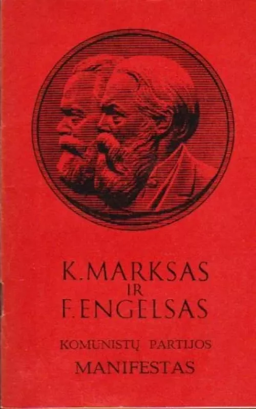 Komunistų partijos manifestas - K. Marksas, F.  Engelsas, knyga