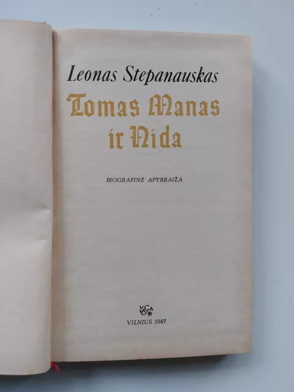 Tomas Manas ir Nida - Leonas Stepanauskas, knyga 3