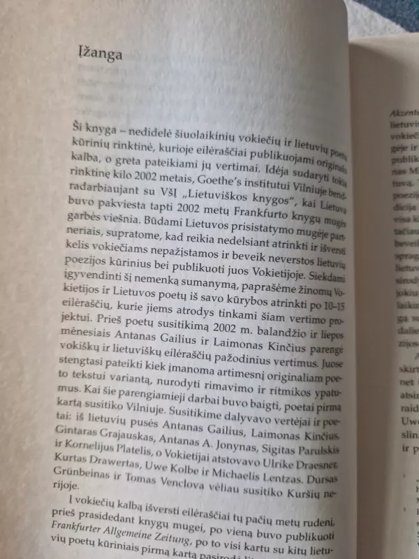 Šiuolaikinė vokiečių ir lietuvių poezija - Autorių Kolektyvas, knyga 5