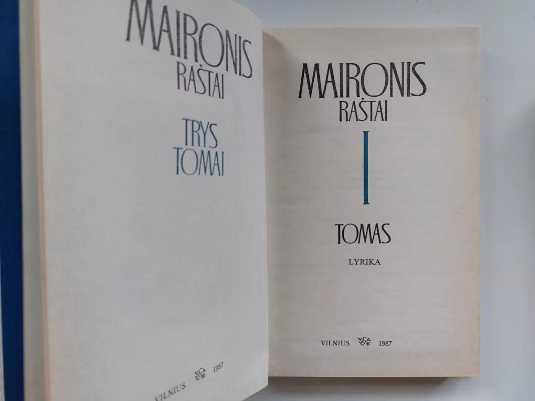 Raštai (4 tomai) -  Maironis, knyga 4