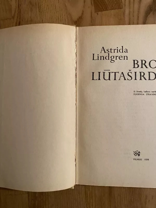 Broliai Liūtaširdžiai - Astrid Lindgren, knyga 4