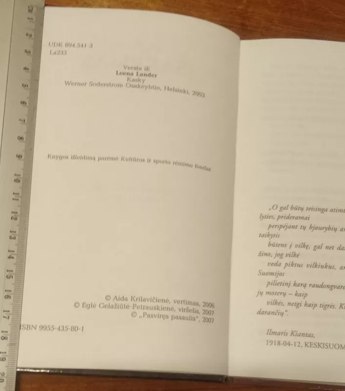 Įsakymas - Leena Lander, knyga 4