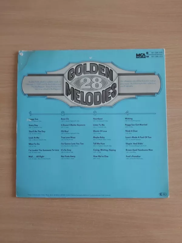 Golden Melodies - Buddy Holly, plokštelė 3