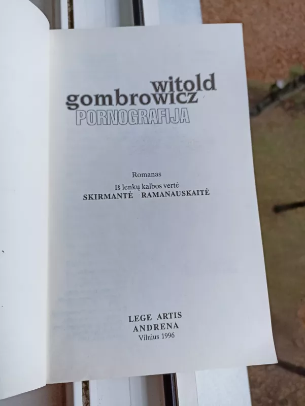 Pornografija: romanas - Witold Gombrowicz, knyga 4