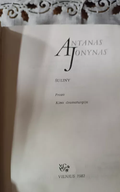 Šuliny - Antanas Jonynas, knyga