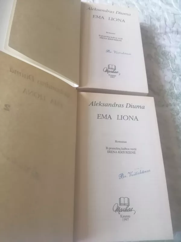 Ema Liona (2 dalys) - Aleksandras Diuma, knyga 4