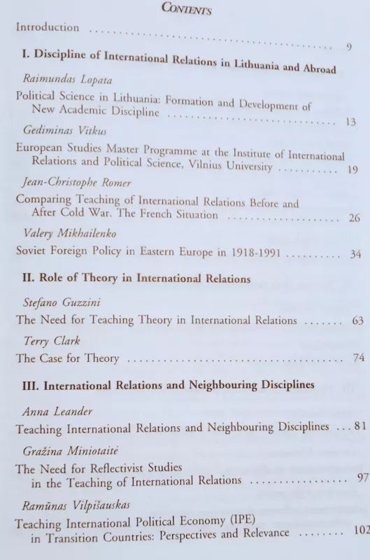 Teaching International Relations After the Cold War - Raimundas Lopata, knyga 4