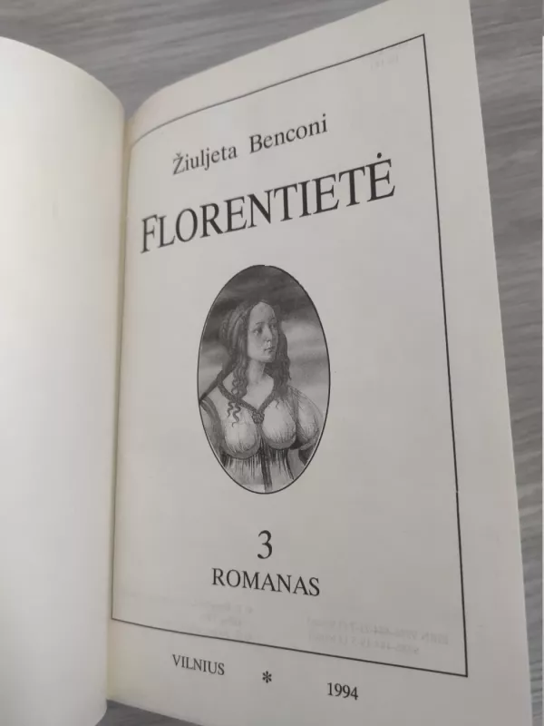 Florentietė (3 tomas) - Žiuljeta Benconi, knyga 4
