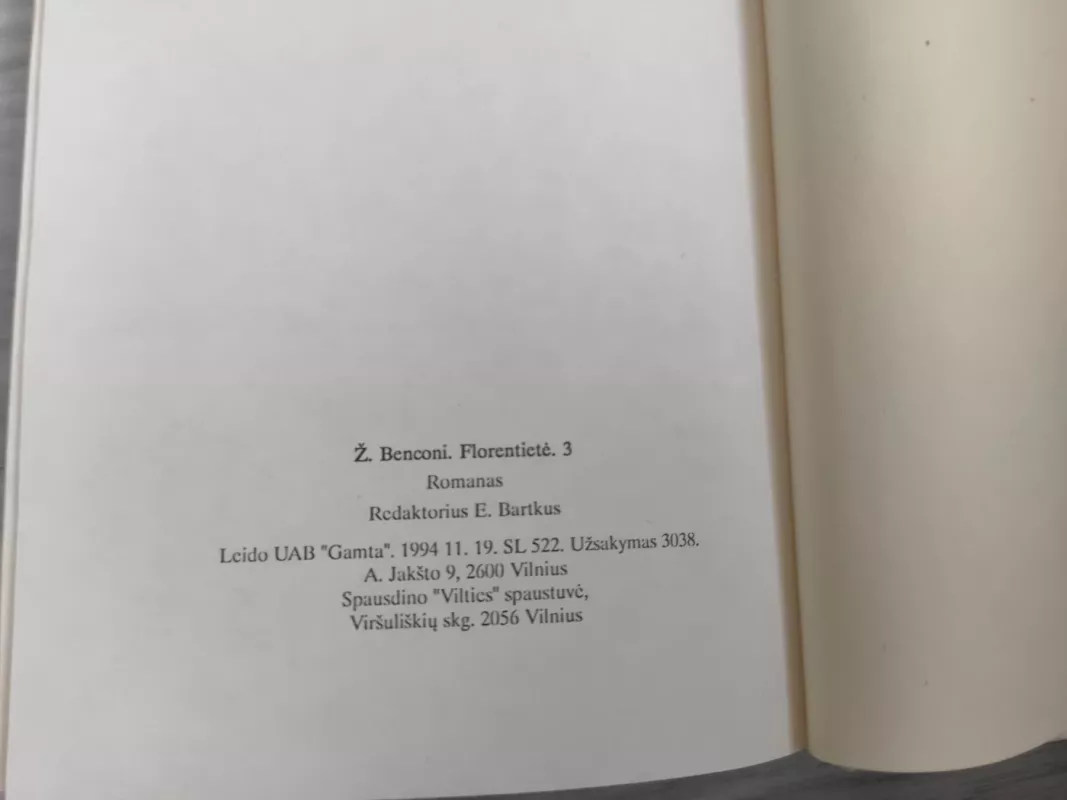 Florentietė (3 tomas) - Žiuljeta Benconi, knyga 5