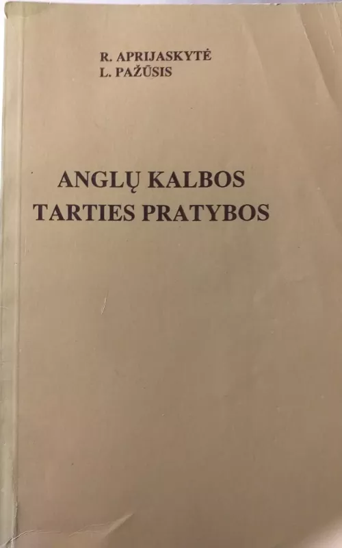 Anglų kalbos tarties pratybos - L. Pažūsis, knyga