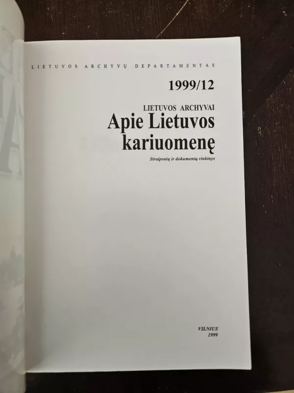 Lietuvos archyvai 12 - Autorių Kolektyvas, knyga 3
