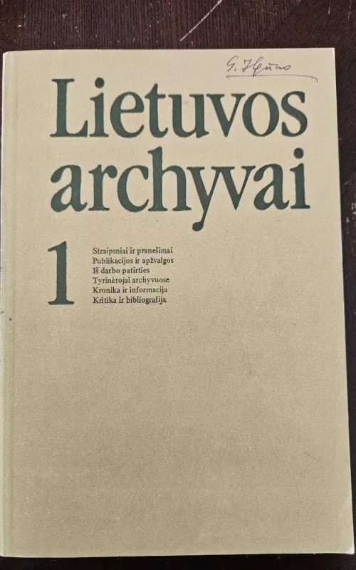 Lietuvos archyvai 1 - Autorių Kolektyvas, knyga 2