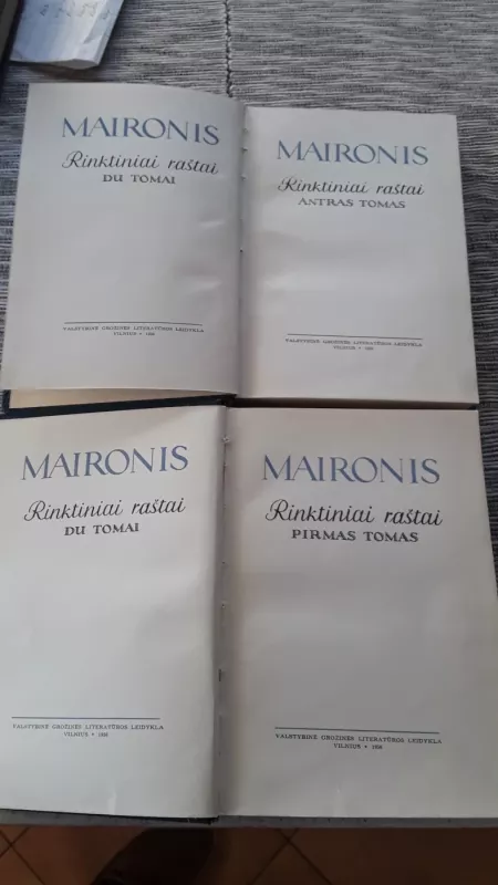Maironio rinktiniai raštai, I-II ( dviejų tomų rinkinys ) -  Maironis, knyga 3