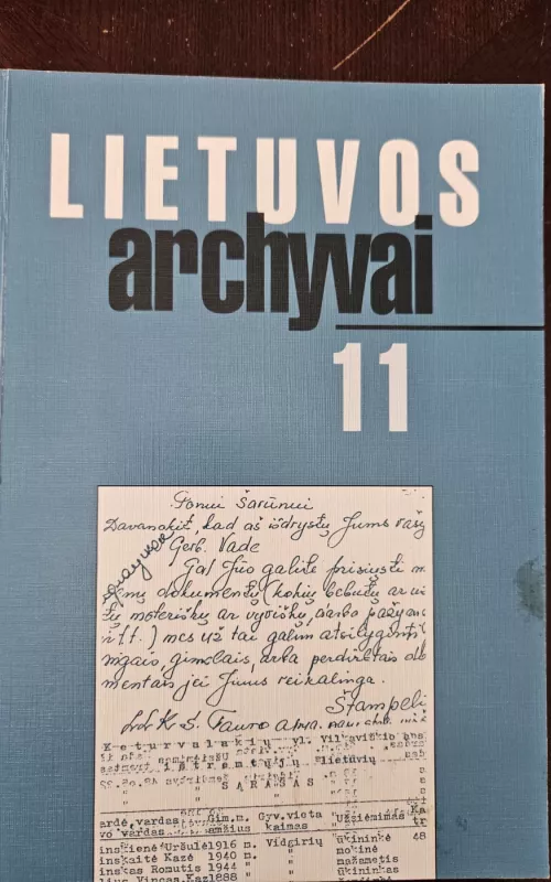 Lietuvos archyvai 11 - Jolita Dimbelytė, knyga