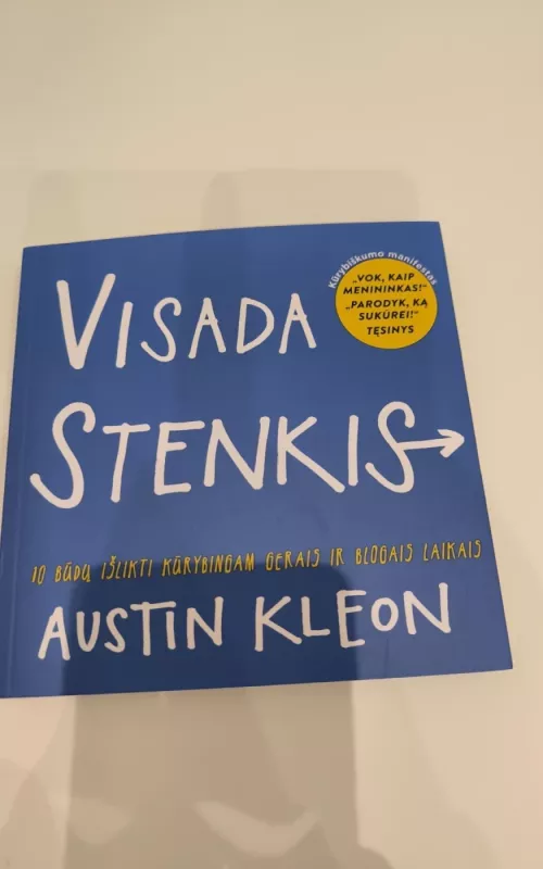 VISADA STENKIS! 10 būdų išlikti kūrybingu gerais ir blogais laikais - Austin Kleon, knyga 2