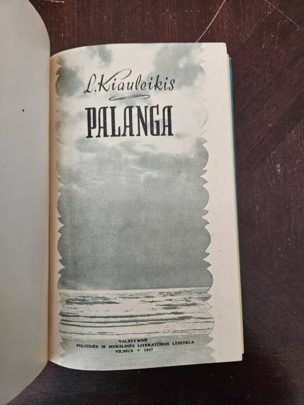 Palanga - L. Kiauleikis, knyga 3
