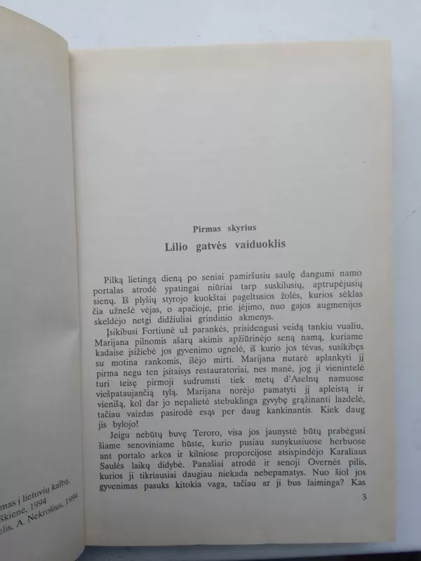 Marijana (du tomai), Marijana d'Aselna (trys tomai) - Žiuljeta Benconi, knyga 4