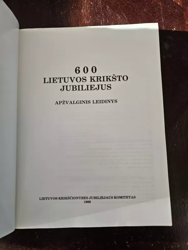 600 Lietuvos krikšto jubiliejus - Autorių Kolektyvas, knyga 3