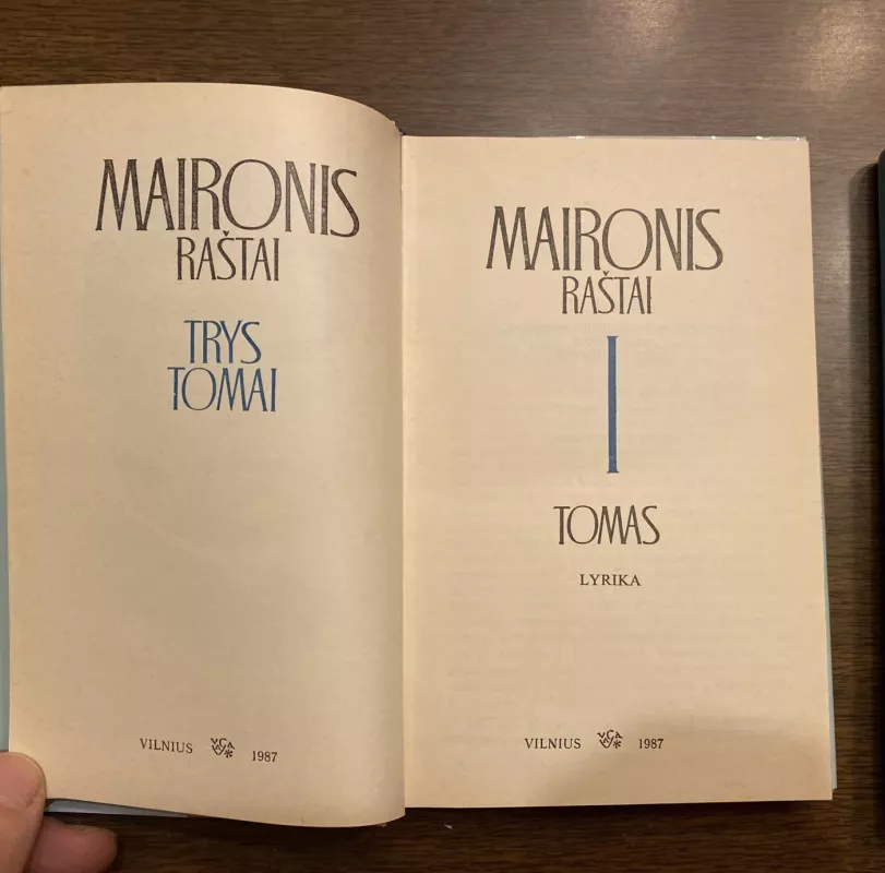 Maironis raštai 1,2,3 -  Maironis, knyga 3