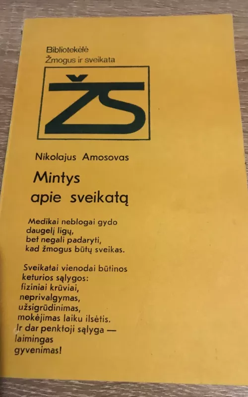 Mintys apie sveikatą - N. Amosovas, knyga