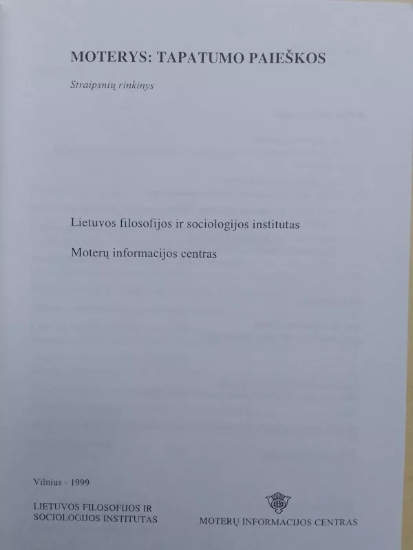 Moterys: tapatumo paieškos - Autorių Kolektyvas, knyga 3