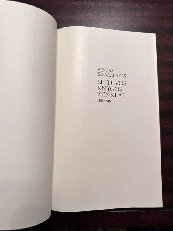 Lietuvos knygos ženklai 1518-1918 - Vincas Kisarauskas, knyga 4