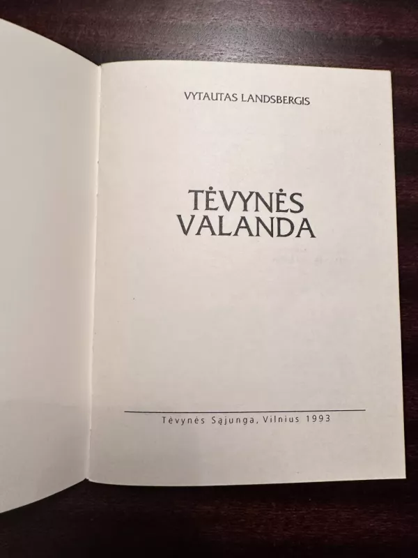 Tėvynės valanda - Vytautas Landsbergis, knyga 3