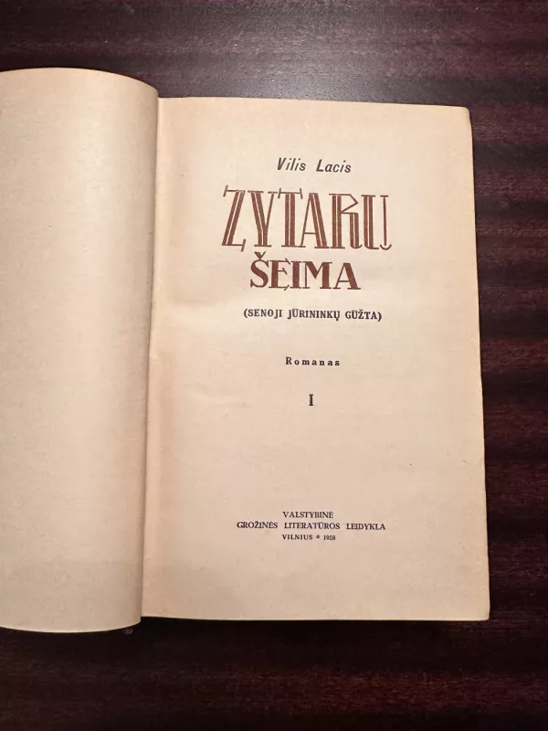 Zytarų šeima - Vilis Lacis, knyga 3