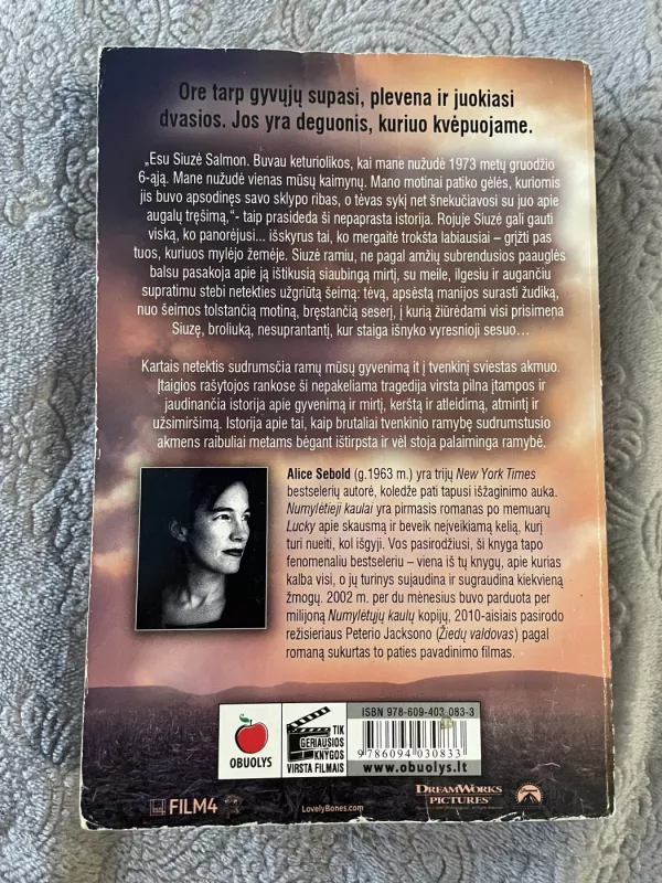 Numylėtieji kaulai - Alice Sebold, knyga 5