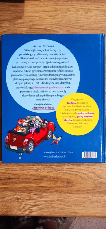 Mano pirmasis gyvūnų atlasas - Džeronimas Stiltonas, knyga 3