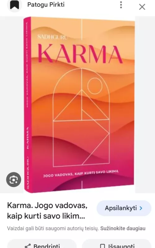Karma - Sadhguru Džagis Vasudevas, knyga