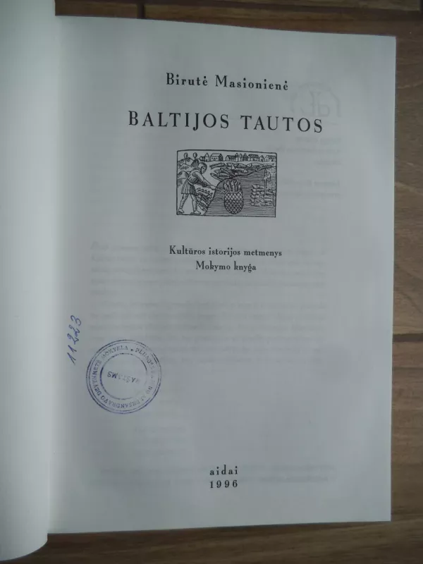Baltijos tautos - Birutė Masionienė, knyga 3