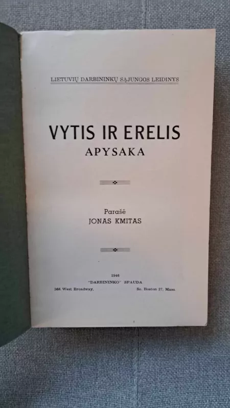 Vytis ir erelis - Autorių Kolektyvas, knyga 3