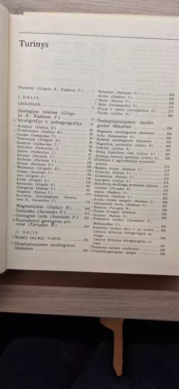 Lietuvos geologija - Algimantas Grigelis, knyga 3