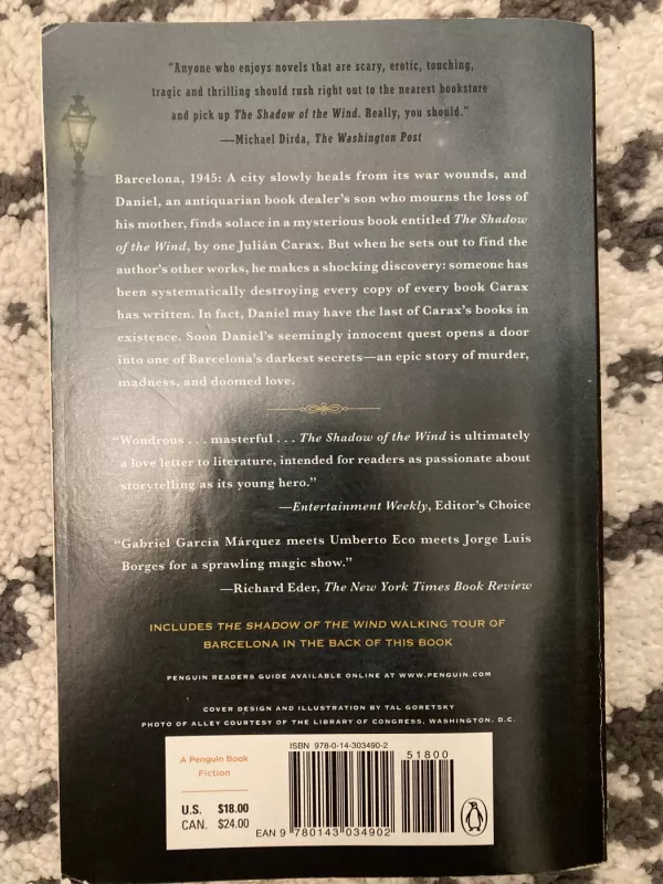 The Shadow of the Wind - Carlos Ruiz Zafon, knyga 3