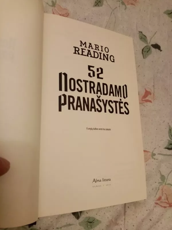 52 Nostradamo pranašystės - Mario Reading, knyga 3