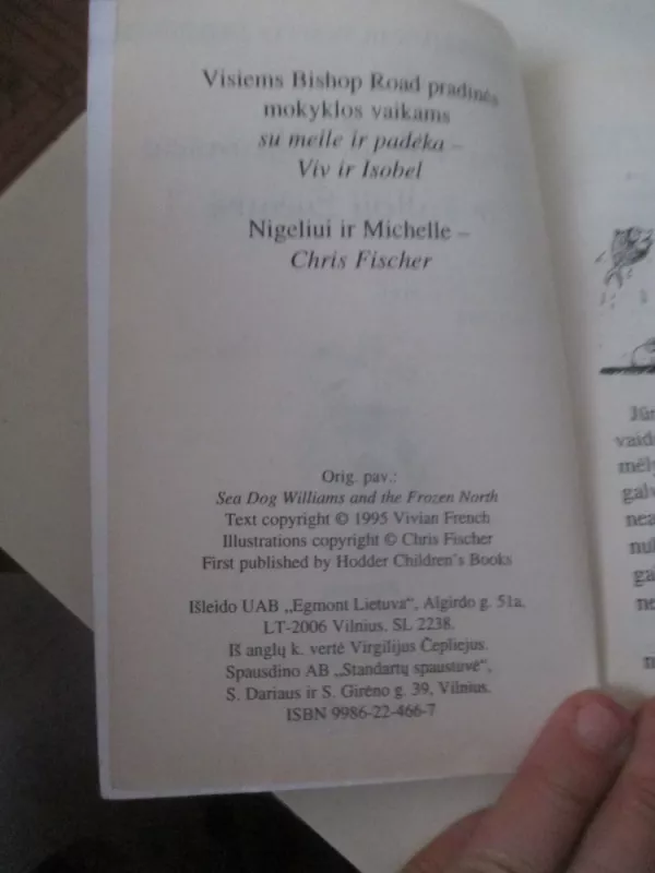 Jūrų Vilkas Viljamsas ir šaltoji šiaurė - V. French, C.  Fisher, knyga 4