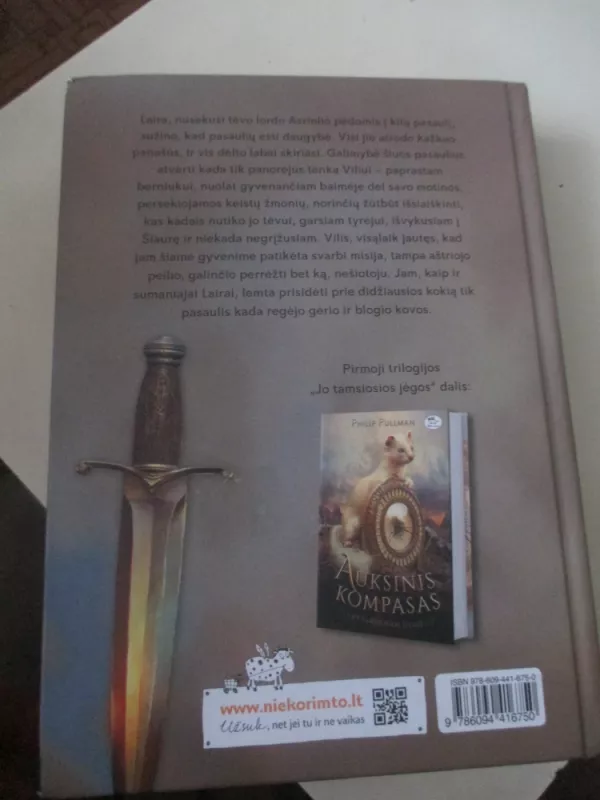 Jo tamsiosios jėgos. Aštrusis peilis (2) - Philip Pullman, knyga 5