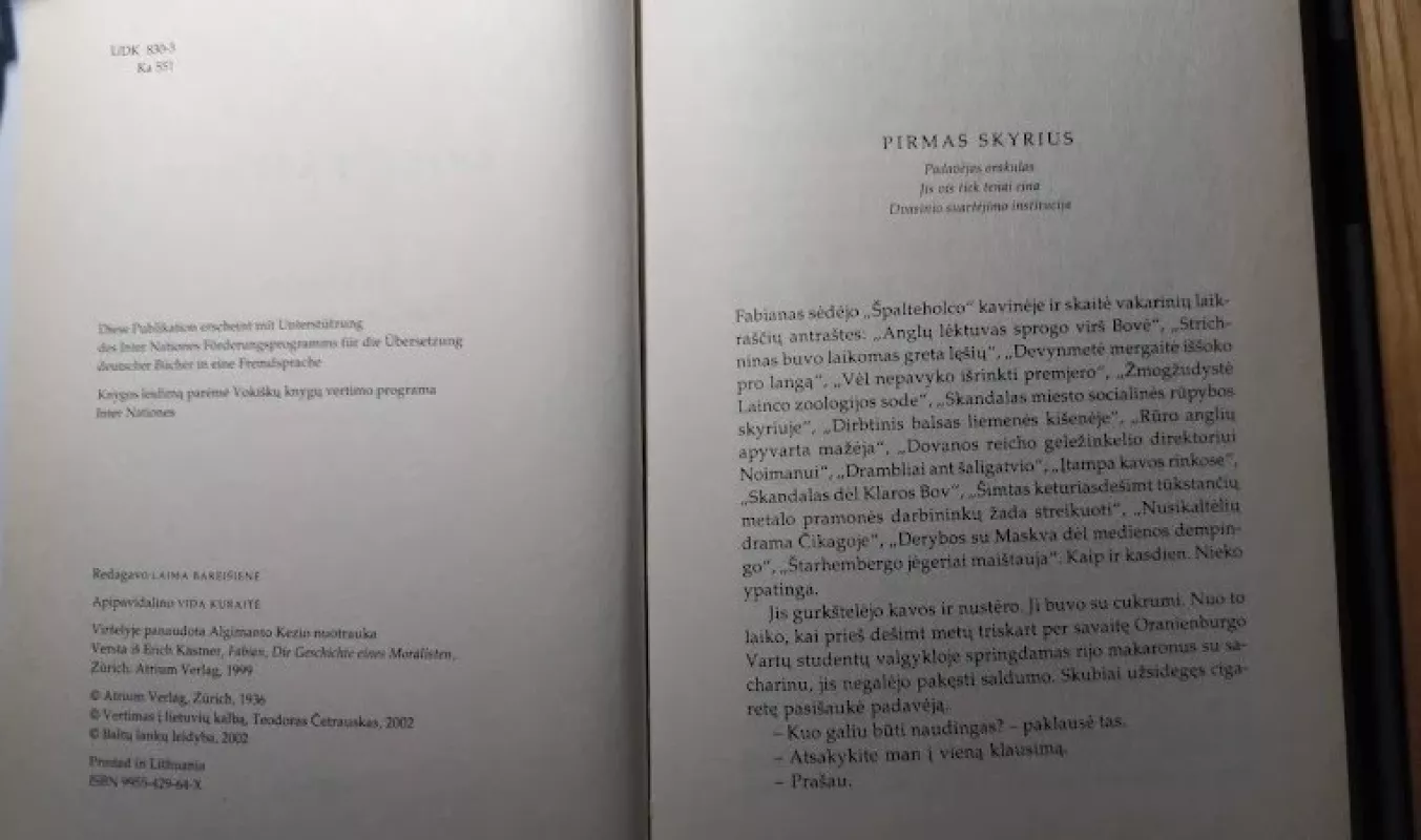 Fabianas. Vieno moralisto istorija - Erich Kastner, knyga 4