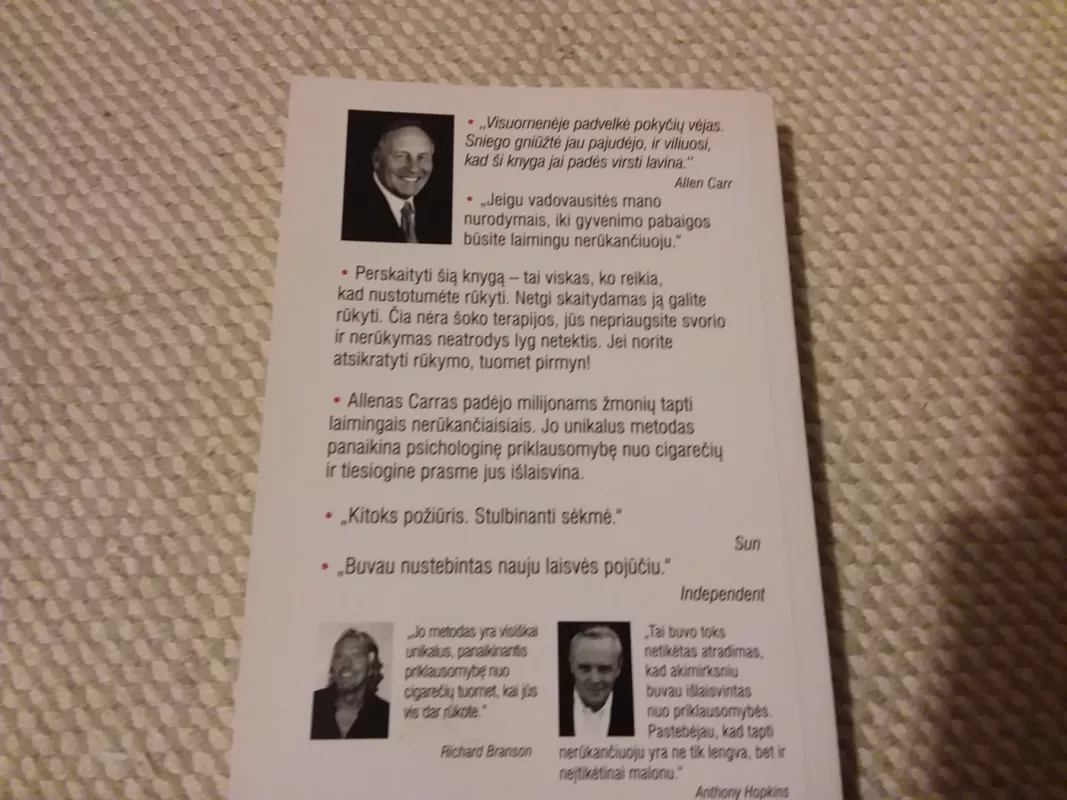 Lengvas būdas mesti rūkyti - Allen Carr, knyga 3