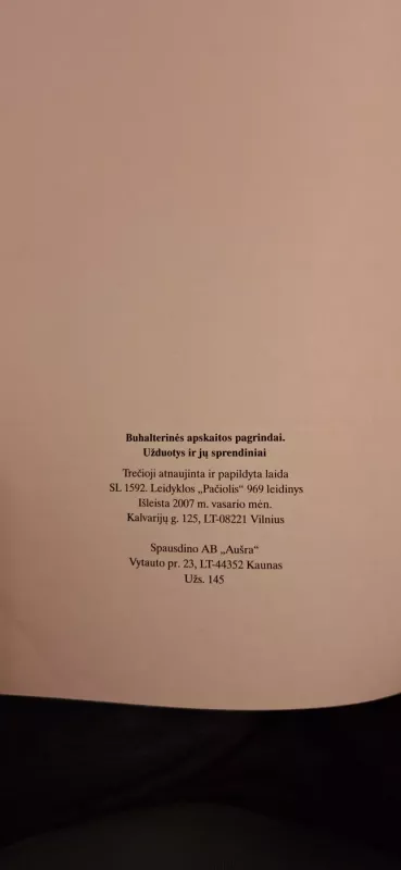 Buhalterinės apskaitos pagrindai. Užduotys ir jų sprendiniai - Gediminas Kalčinskas, knyga 6