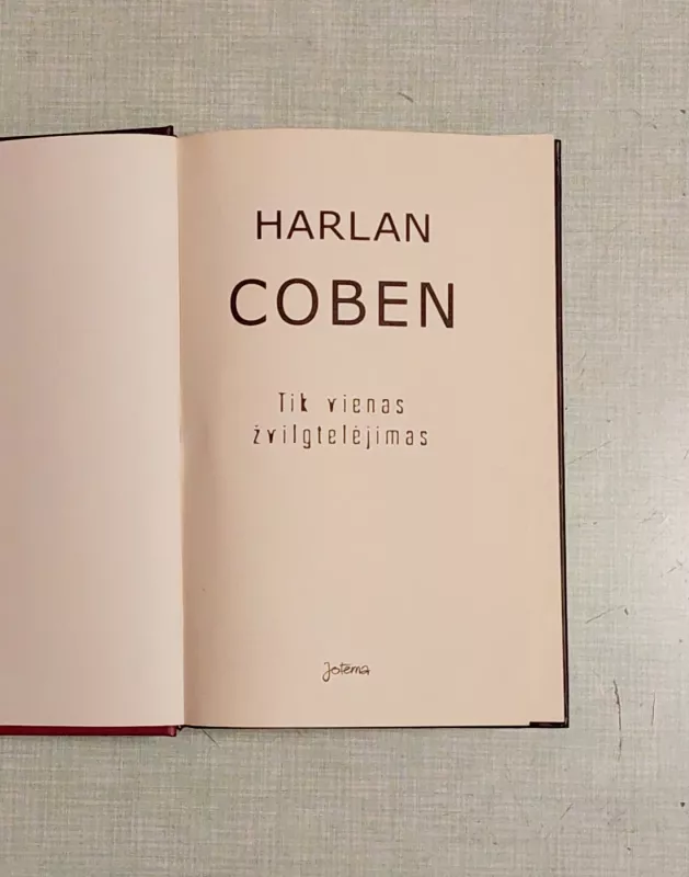 Tik vienas žvilgtelėjimas - Harlan Coben, knyga 5